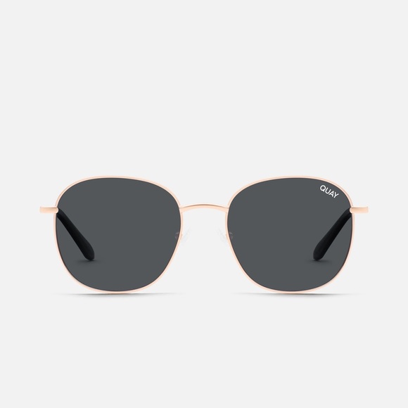 Quay Australia Accessories - Quay Jezabell Round Sunglasses Gold/Smoke